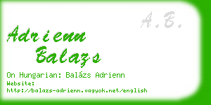 adrienn balazs business card