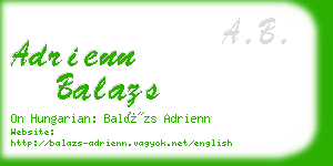 adrienn balazs business card